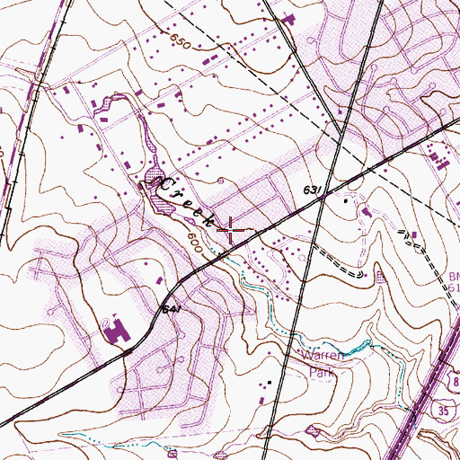 Topographic Map of Spring Valley Elementary School, TX