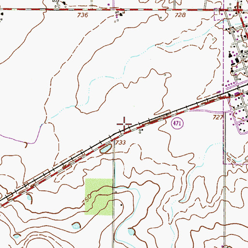 Topographic Map of Medina Valley Alternative Learning Center, TX
