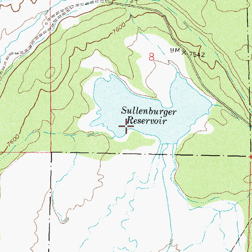 Topographic Map of Linn and Clark Dam, CO