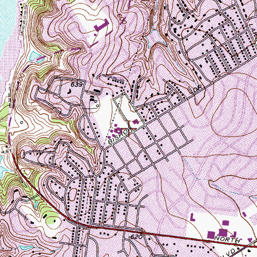 Topographic Map of Mountainview Elementary School, TX