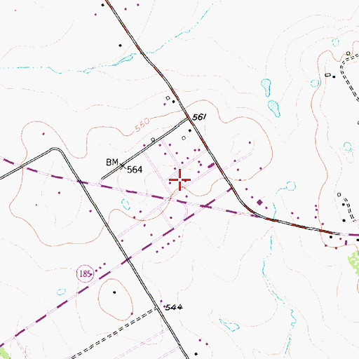 Topographic Map of Opportunity Learning Center - China Spring, TX