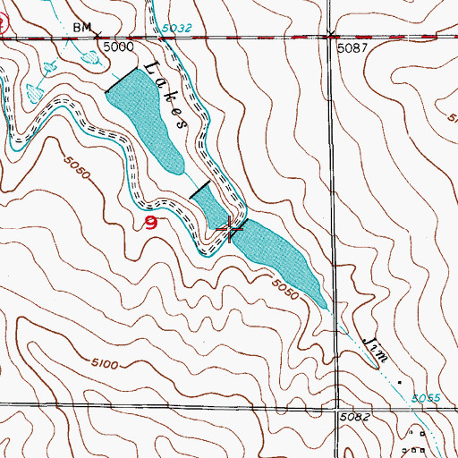 Topographic Map of Banner Lake Number 3 Dam, CO