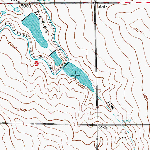 Topographic Map of Banner Lake Number 3 Reservoir, CO