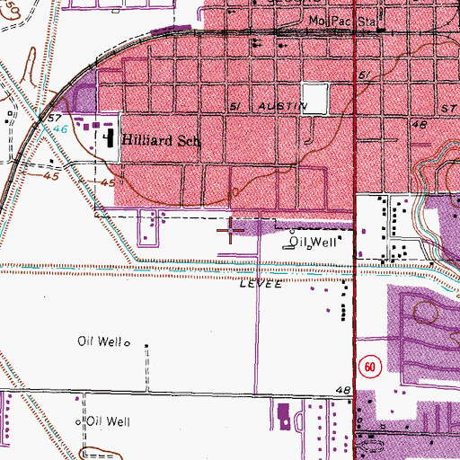 Topographic Map of Linnie Roberts Elementary School, TX