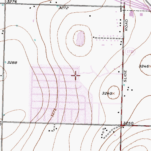 Topographic Map of Whiteside Elementary School, TX