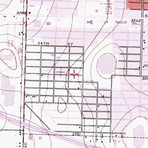 Topographic Map of Williams Elementary School, TX