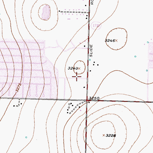 Topographic Map of Irons Junior High School, TX