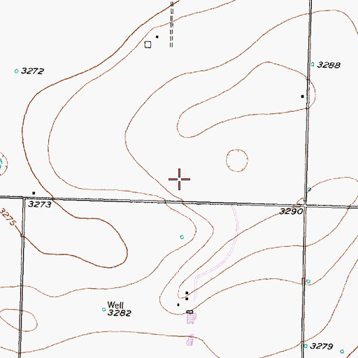 Topographic Map of Crestview Elementary School, TX