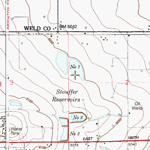 Topographic Map of Guthrie Number 1 Dam, CO