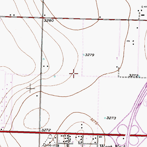 Topographic Map of North Ridge Elementary School, TX