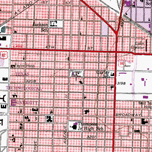 Topographic Map of Ramirez Elementary School, TX