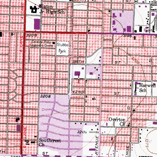 Topographic Map of Ballenger Early Child Center, TX