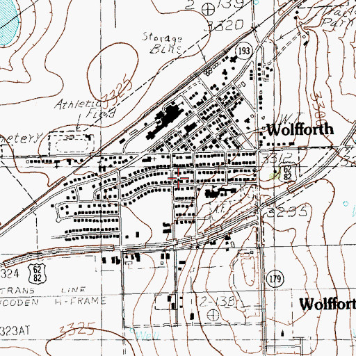 Topographic Map of Casey Elementary School, TX