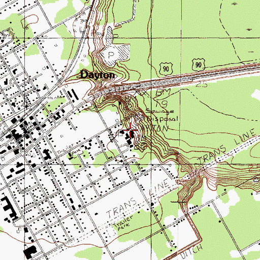 Topographic Map of Colbert Elementary School, TX