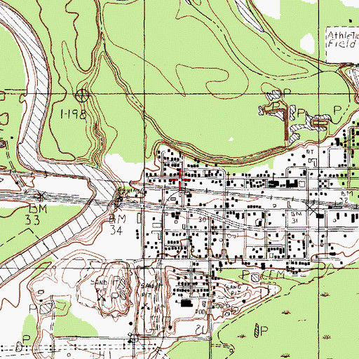 Topographic Map of Gulf Coast High School - Cleveland, TX