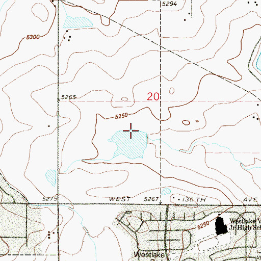 Topographic Map of Plaster Dam, CO