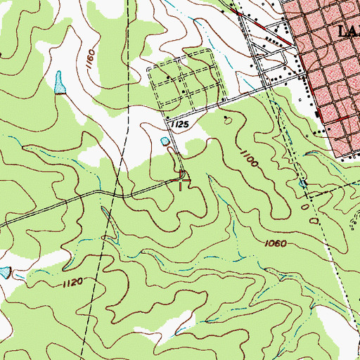 Topographic Map of Whitis Elementary School, TX