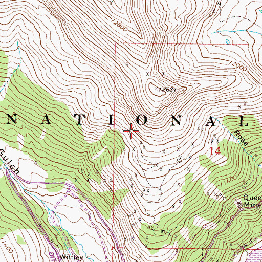 Topographic Map of Buffehrs Dam, CO