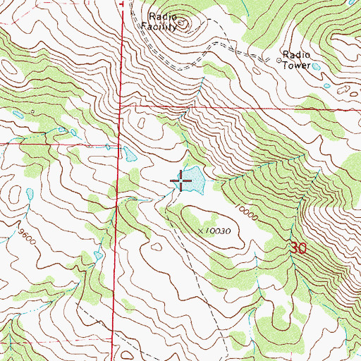 Topographic Map of G G Upper Reservoir, CO