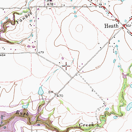 Topographic Map of Amy Parks - Heath Elementary School, TX