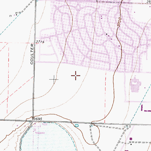 Topographic Map of Puckett Elementary School, TX
