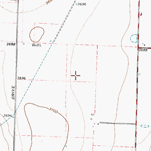 Topographic Map of Windsor Elementary School, TX