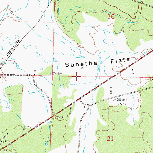 Topographic Map of Pinon Lake Dam, CO