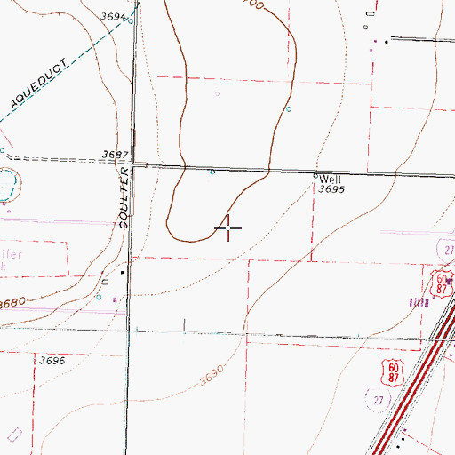 Topographic Map of Arden Road Elementary School, TX