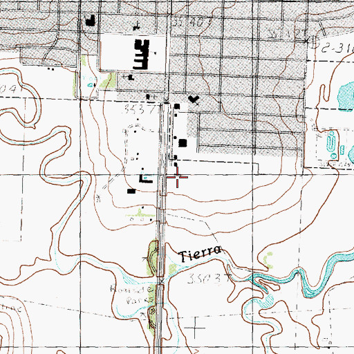 Topographic Map of Canyon High School, TX