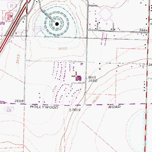 Topographic Map of Gene Howe Elementary School, TX