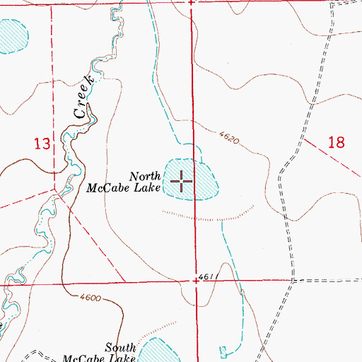 Topographic Map of Reservoir Number 1, CO