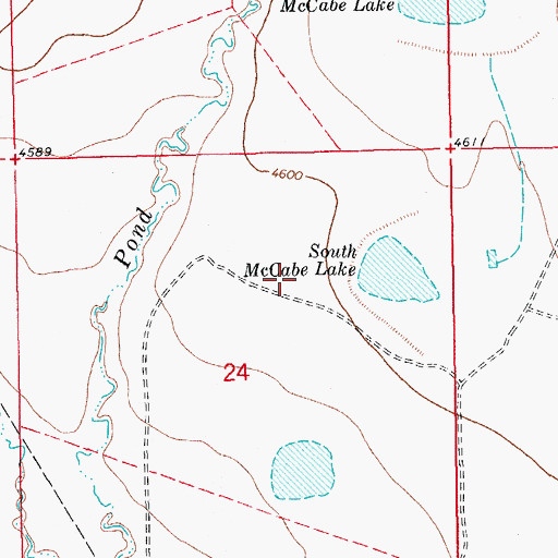 Topographic Map of Reservoir Number 2, CO