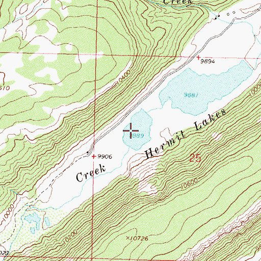Topographic Map of Hermit Number 4 Reservoir, CO