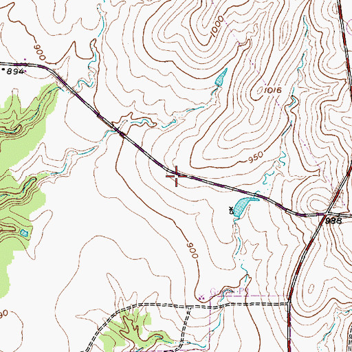 Topographic Map of Aledo Elementary School, TX