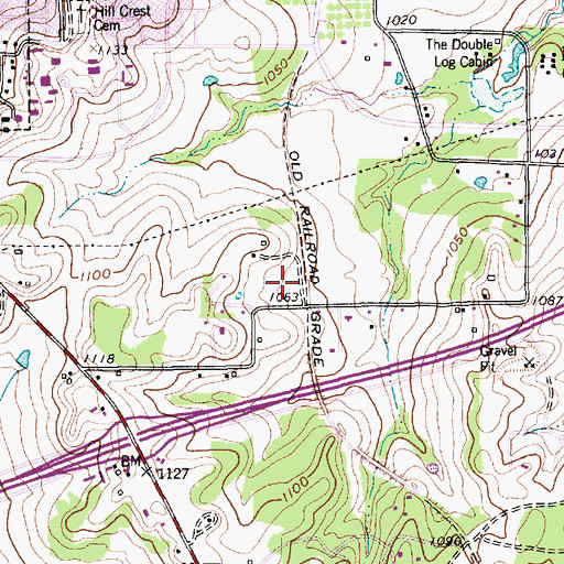 Topographic Map of Austin Elementary School, TX