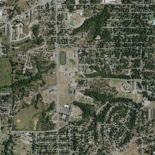 Aerial/Satellite Image of Hall Junior High School, TX