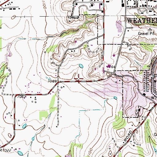 Topographic Map of Houston Elementary School, TX
