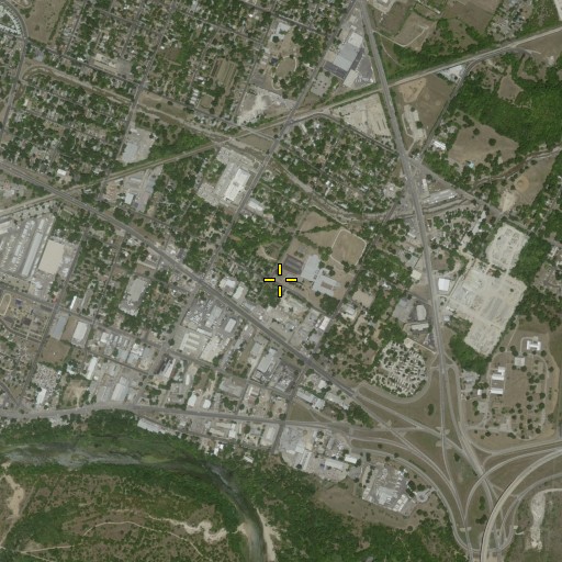 Aerial/Satellite Image of Allan Elementary School, TX