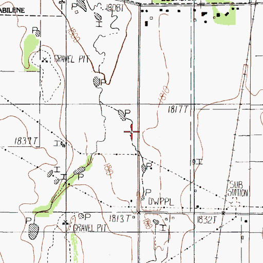 Topographic Map of Wylie Intermediate School, TX