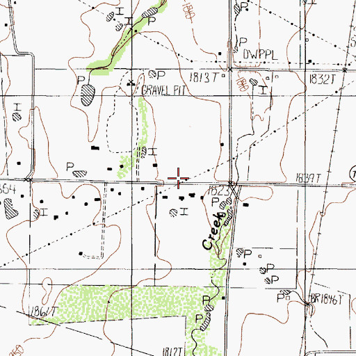 Topographic Map of Wylie Junior High School, TX