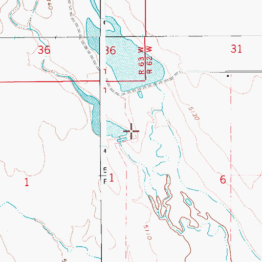 Topographic Map of Adams and Bunker Number 2 Dam, CO