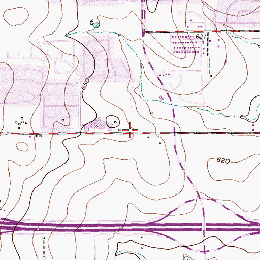 Topographic Map of Workman Junior High School, TX
