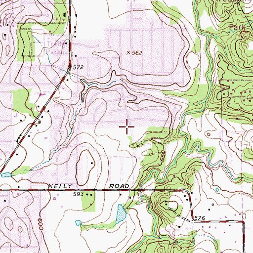 Topographic Map of Young Junior High School, TX