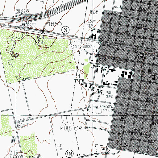 Topographic Map of Merkel Elementary School, TX