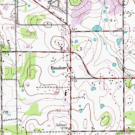 Topographic Map of Tarver - Rendon Elementary School, TX