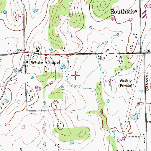 Topographic Map of Robert H Rockenbaugh Elementary School, TX
