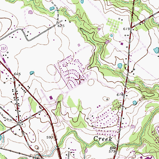 Topographic Map of Rogene Worley Middle School, TX