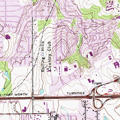 Topographic Map of Roquemore Elementary School, TX