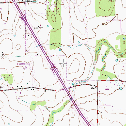 Topographic Map of R F Patterson Elementary School, TX
