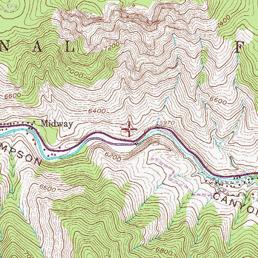 Topographic Map of Idylwilde Reservoir, CO